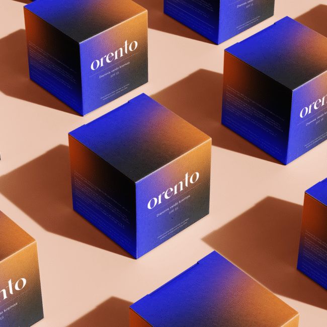 Pakuotės dizainas prekės ženklui „Orento Beauty“